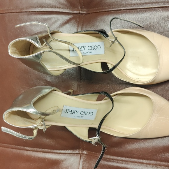 Jimmy Choo Typhoon heel pump in color lychee size 37 new vibram sole - Picture 7 of 12